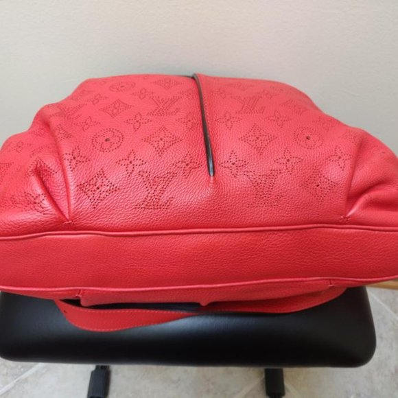 Auth Louis Vuitton Selene Pm Like New Orange Mahina - Picture 2 of 10